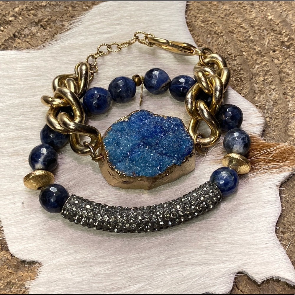 Gemelli Dream Druzy bracelets